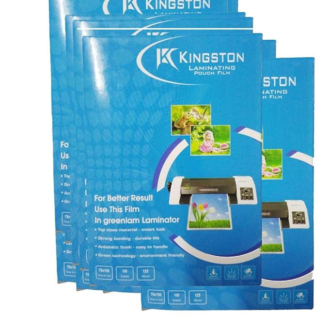 KINGSTON LAMINATION POUCH FILM - 100 SHEETS, 125 MICRON