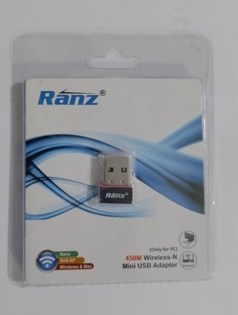 RANZ WIFI  450M MINI USB ADAPTER SILVER