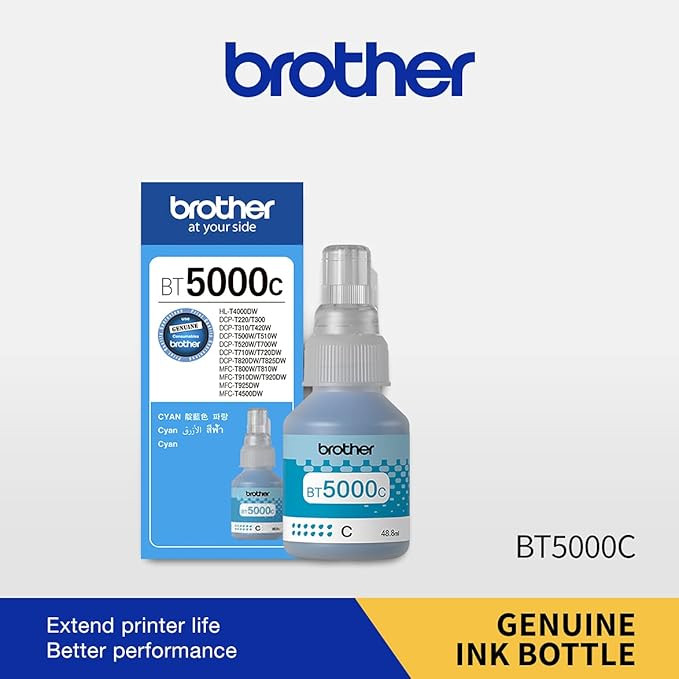 BROTHER CYAN INK BT5000C