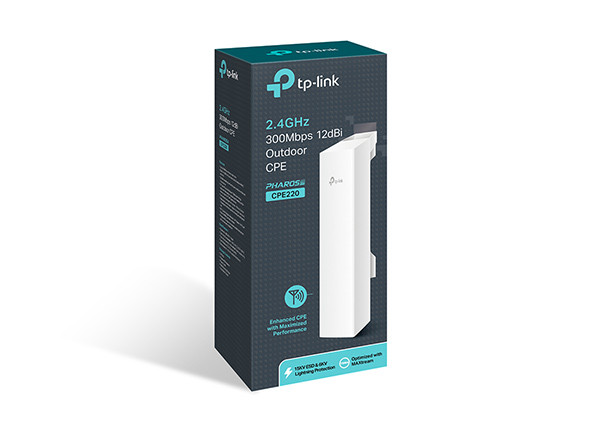 TP-Link CPE220 – 2.4GHz 300Mbps 12dBi Outdoor Wireless CPE