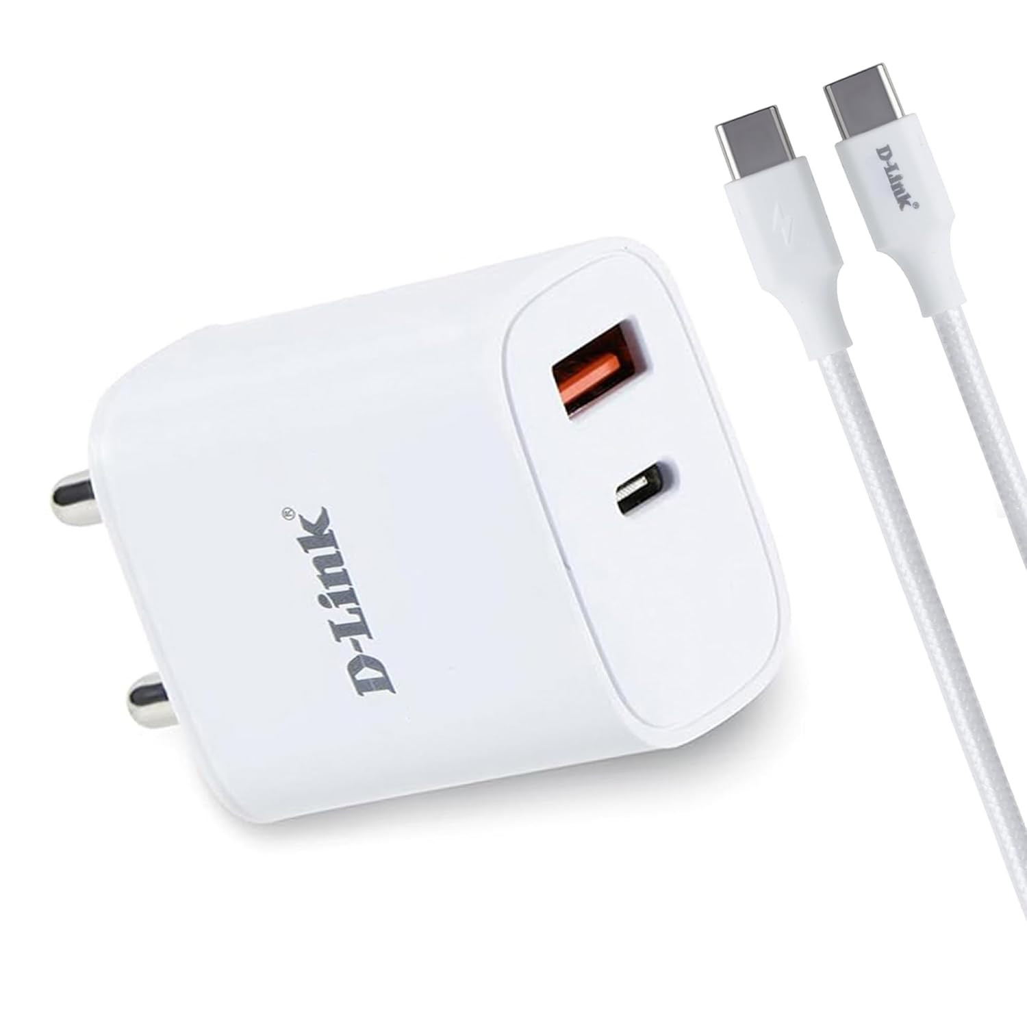 D-Link 33W Dual Port Fast Charger Type-C & Usb-A For All Mobiles DPA-F3311