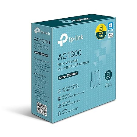 TP-LINK AC1300 NANO WIRELESS MU-MIMO USB ADAPTER  T3U NANO
