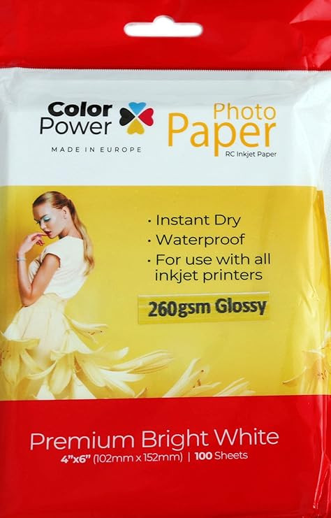 COLOR POWER PHOTO PAPER 4X6 100SHEET 180GSM