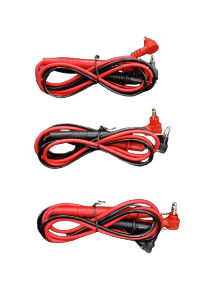 Multimeter Test Lead Wire Set – Normal Red & Black Banana Plug Probes