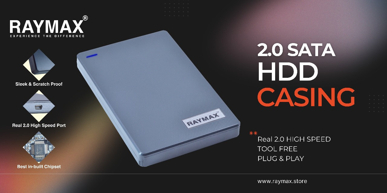 RAYMAX USB CASING 2.0 USB  2.5''SATA