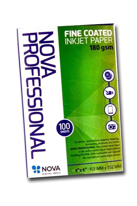 Nova Proffessional 180 GSM Size 4x6 Sheets 100