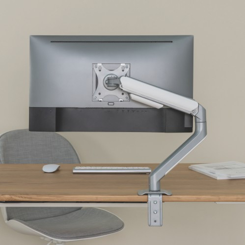 LUMI LDT63-C012 WOODEN SINGLE MONITORWOODEN SINGLE MONITOR ECONOMICAL SPRING -ASSISTED MONITOR ARM