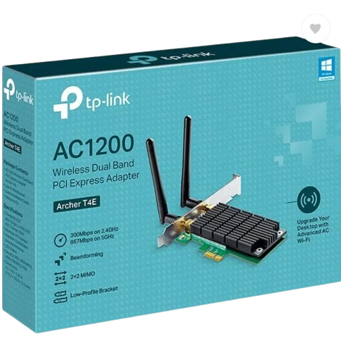 TP-Link Archer T4E AC1200 Dual Band PCI Express WiFi Adapter with Heatsink