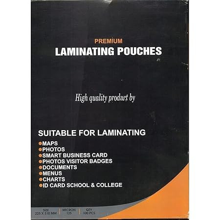 OFFIXX  PVC POUCH LAMINATION 125MICRON A4