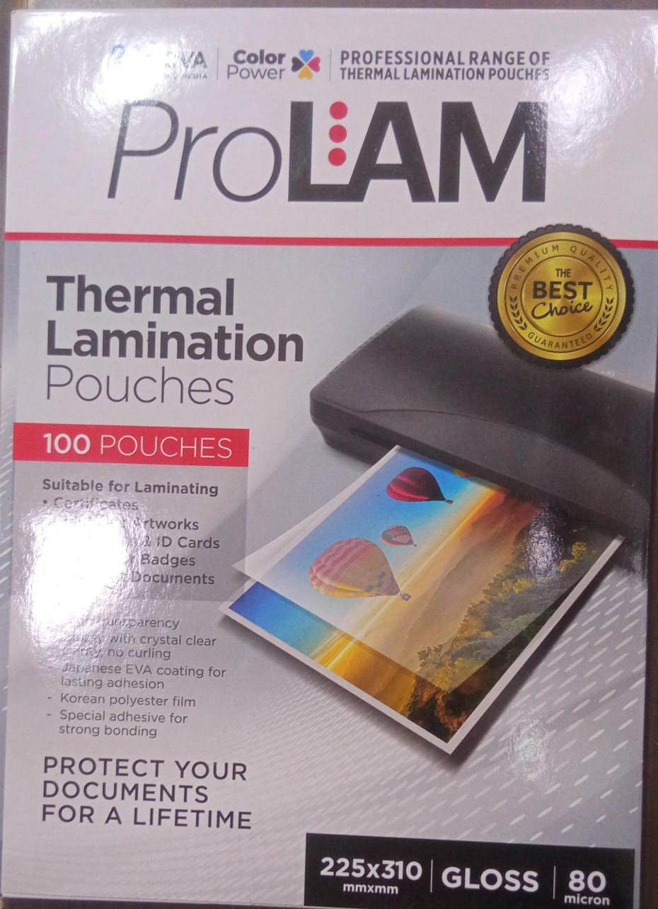 NOVA PVC POUCH LAMINATION 80MIC A4