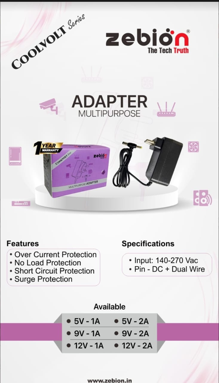 ZEBION ADAPTER COOLVOLT 5V/1A