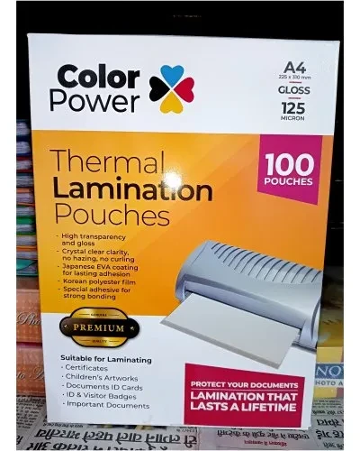 PVC POUCH LAMINATION  125MIC 65X85MM