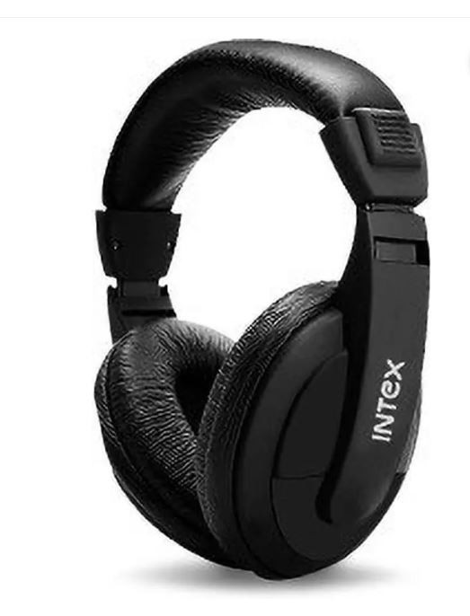 Intex IT-HP 101 Wired Over-the-Ear Headphones with Mic