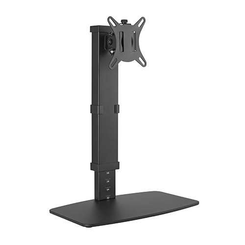 LUMI LDT67-T01 BLACK FREE-STAANDING VERTICAL LIFT STEEL MONITOR ARM