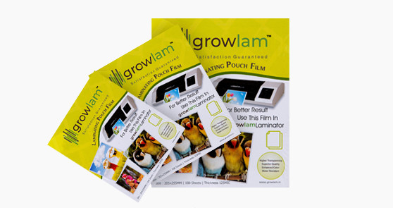 GROWLAM' Thermal Lamination Pouch, 225X310MM, 100 SHEETS, 80 MIC.