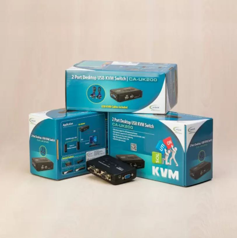 CADYCE CA-UK200 USB KVM Switch 2 PORT