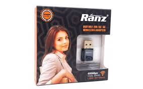 RANZ WIFI  600MBPS 5G&BT USB ADAPTER 2IN1