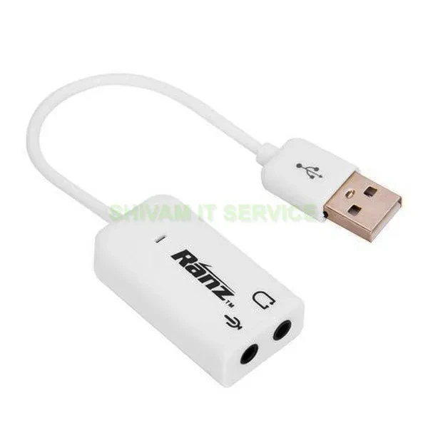 RANZ USB SOUND CARD NORMAL WHITE