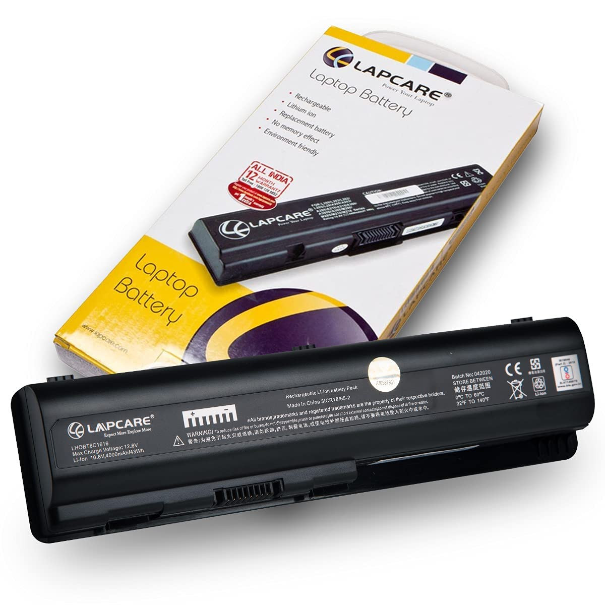 LAPCARE LAPTOP BATTERY HP DV4/CQ40