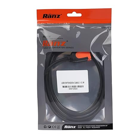 RANZ USB EXTENSION CABLE PREMIUM 1.5MTR