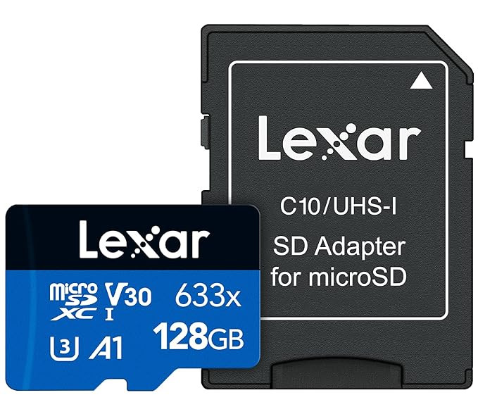 LEXAR MICRO SD MEMORY CARD C10 128GB  100MBPS 633X